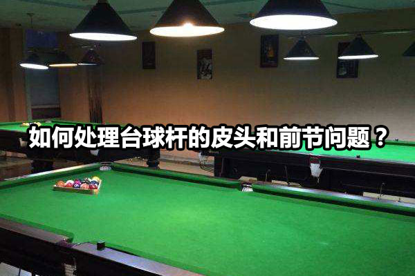 如何处理台球杆的皮头和前节问题？图1