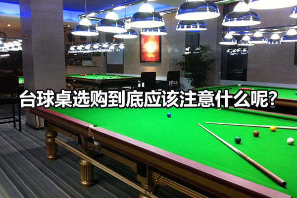 台球桌选购到底应该注意什么呢？图1