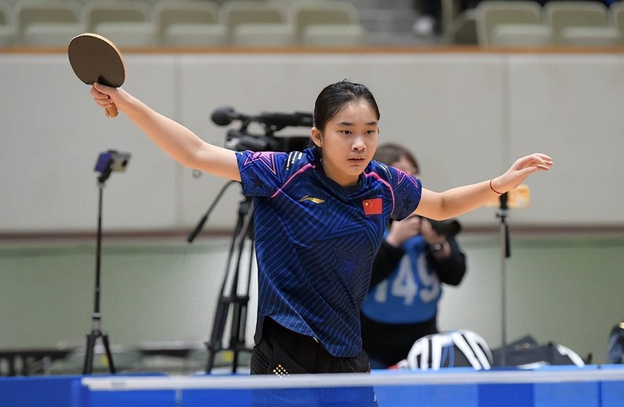 何惧张本美和，国乒再出天才少女，连胜日本夺双冠，被称图1