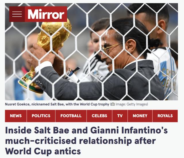 争议！FIFA主席曾为撒盐哥宣传 目前社媒已取关后者图1